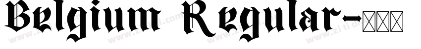 Belgium Regular字体转换 Belgium Regular字体转换